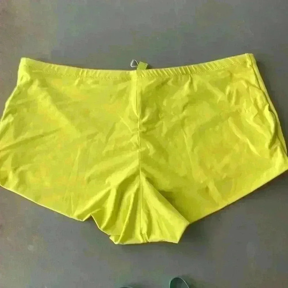 SKIMS NWT Citrus Recycled Swim Cut Out Mid Waist Boyshorts Size 4X - Picture 8 of 11